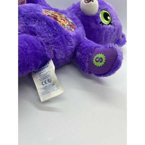 Build a Bear Workshop Purple SHOPKINS Bear 16" Plush Stuffed Toy Paw Pocket - Picture 4 of 7